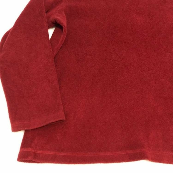 BOGO🦋 Deep Red Colour Pullover Fleece Sweater - Picture 3 of 10